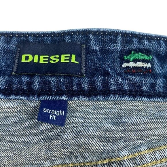 Diesel Men's Eyecon Zatiny 2019 2nd Edition Straight Fit Blue Wash 0085V US 36 - Picture 5 of 16
